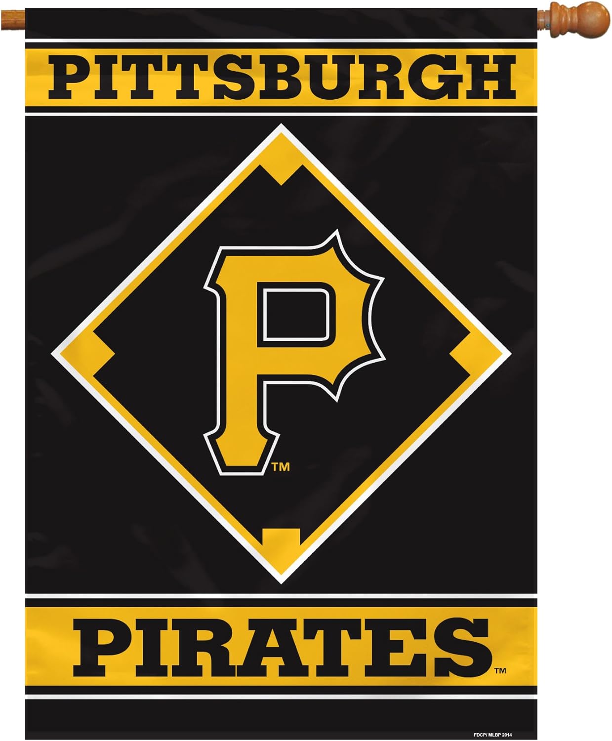 MLB Pittsburgh Pirates House Banner, 28 x 40-Inch, Team Color
