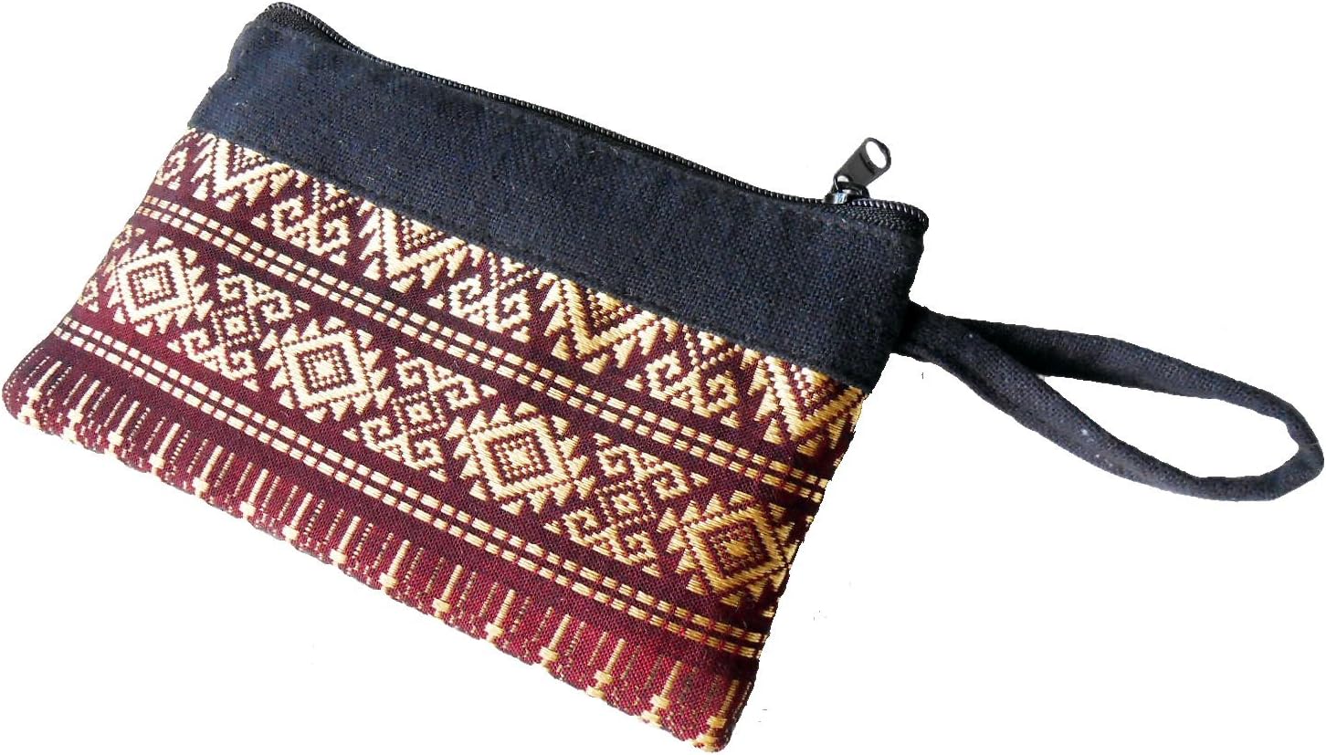 Women's Coin Pouch Change Small Bag Thai Pattern