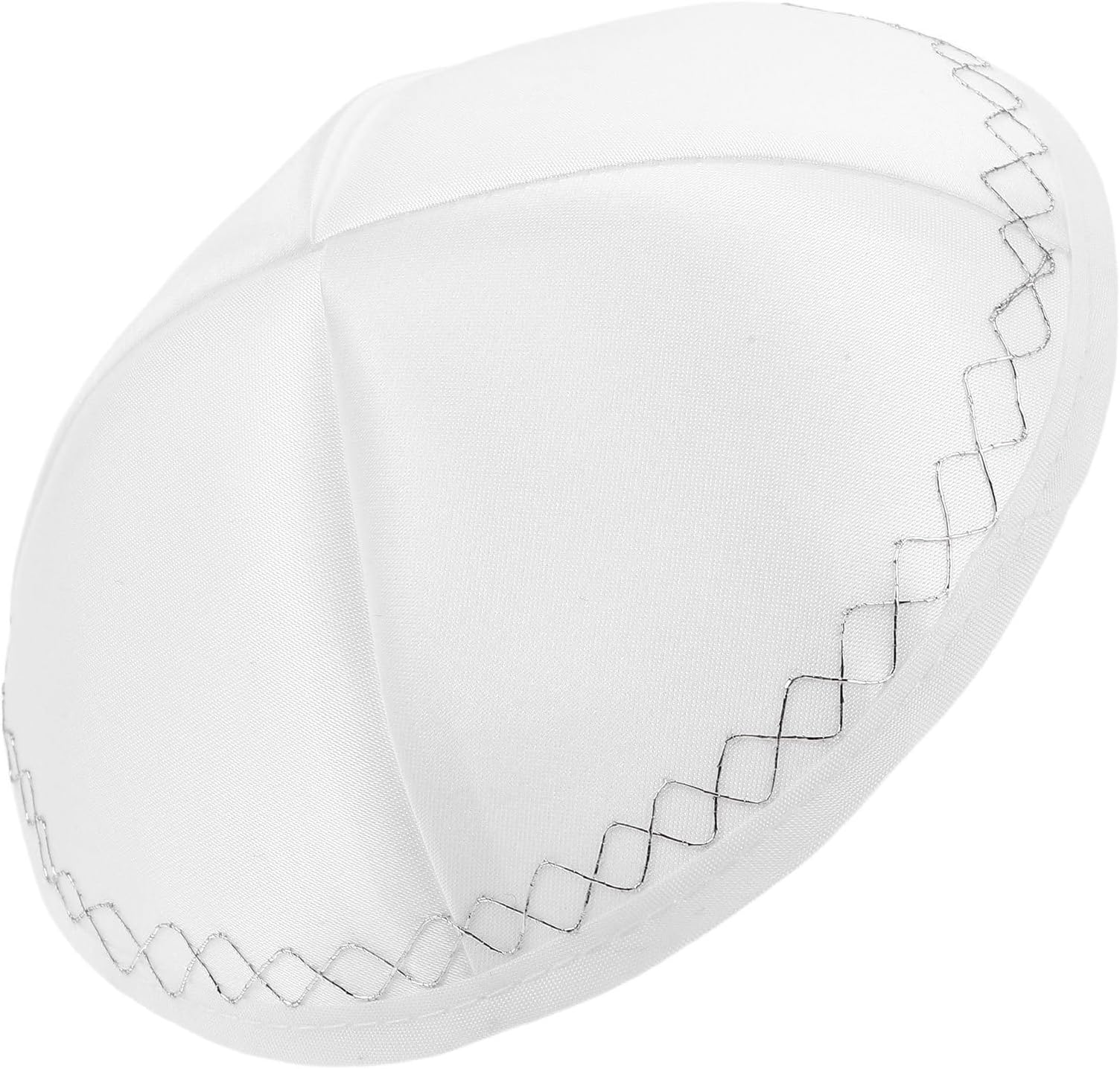 Kippah Kippah Cap Traditional Design Polyester Comfortable Men Teens Holiday Celebrations Seasons 5.70x5.11x1.38in Round Versatile Style Timeless Accessory White