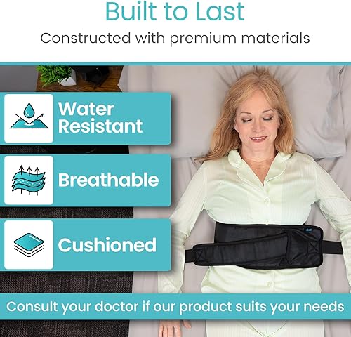 Miniatura 4 de Vive Restricciones de cama para pacientes ancianos con demencia - Cinturón de seguridad para silla de ruedas y cama - Dispositivo de prevención de