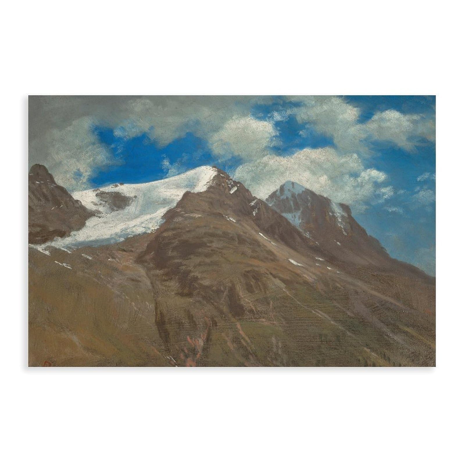 YRVSHC Peaks in The Rockies (circa 1863) Canvas Poster for Home Decor Gift