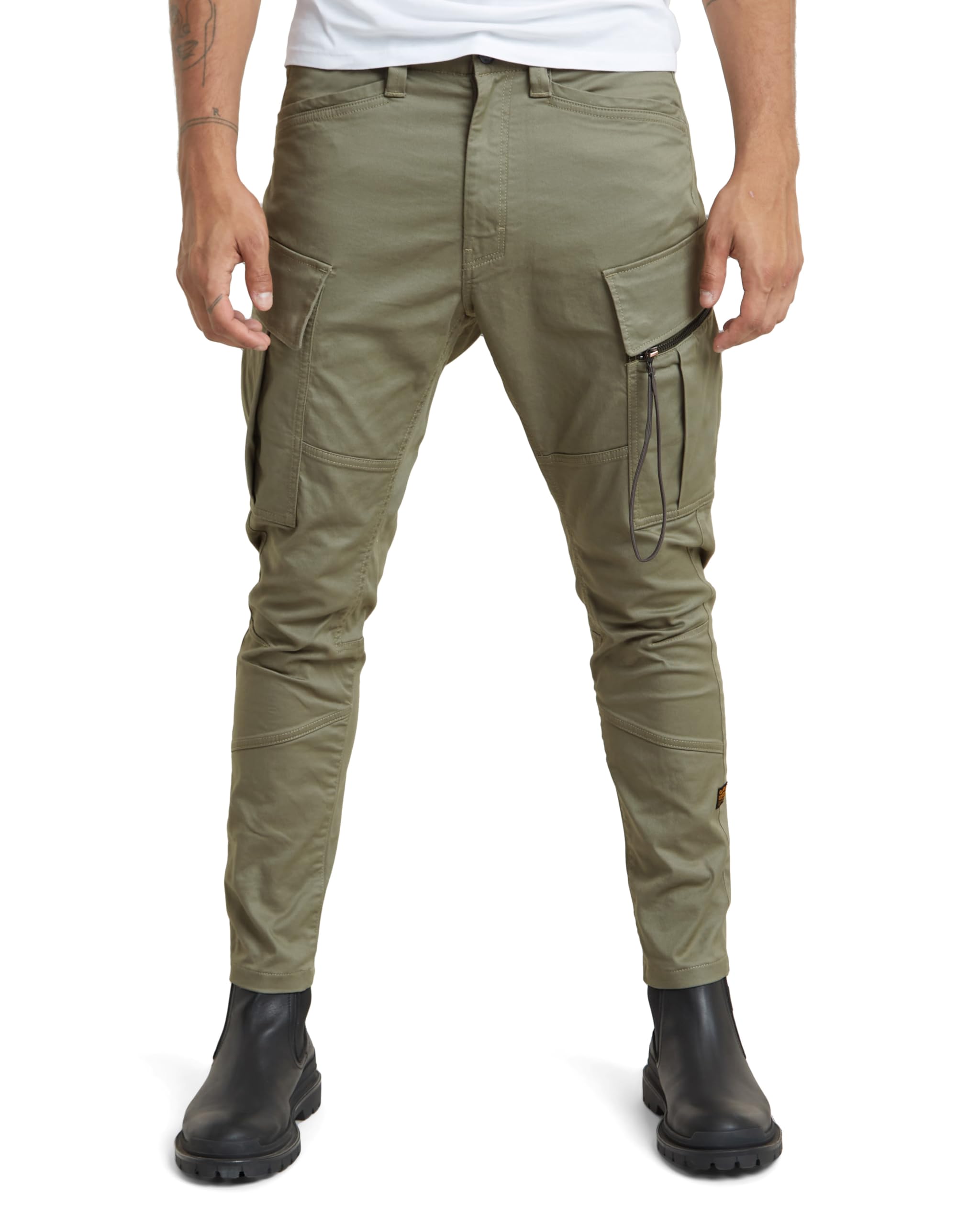 G-Star Men's Zip Pocket 3D Skinny Cargo Pants 2.0, Green (shamrock D24307-C105-2199), 30W / 32L