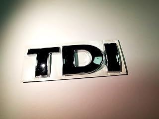 Winiory for VW Polo Golf 7 Tiguan MK4 MK5 MK6 Skoda Car TDI Logo Decal Emblem Decoration Stickers 1PCS Black