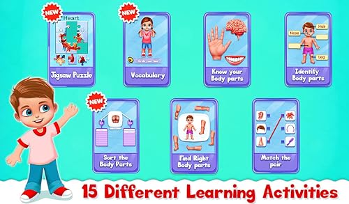 Human Body Parts - Preschool Kids Learning