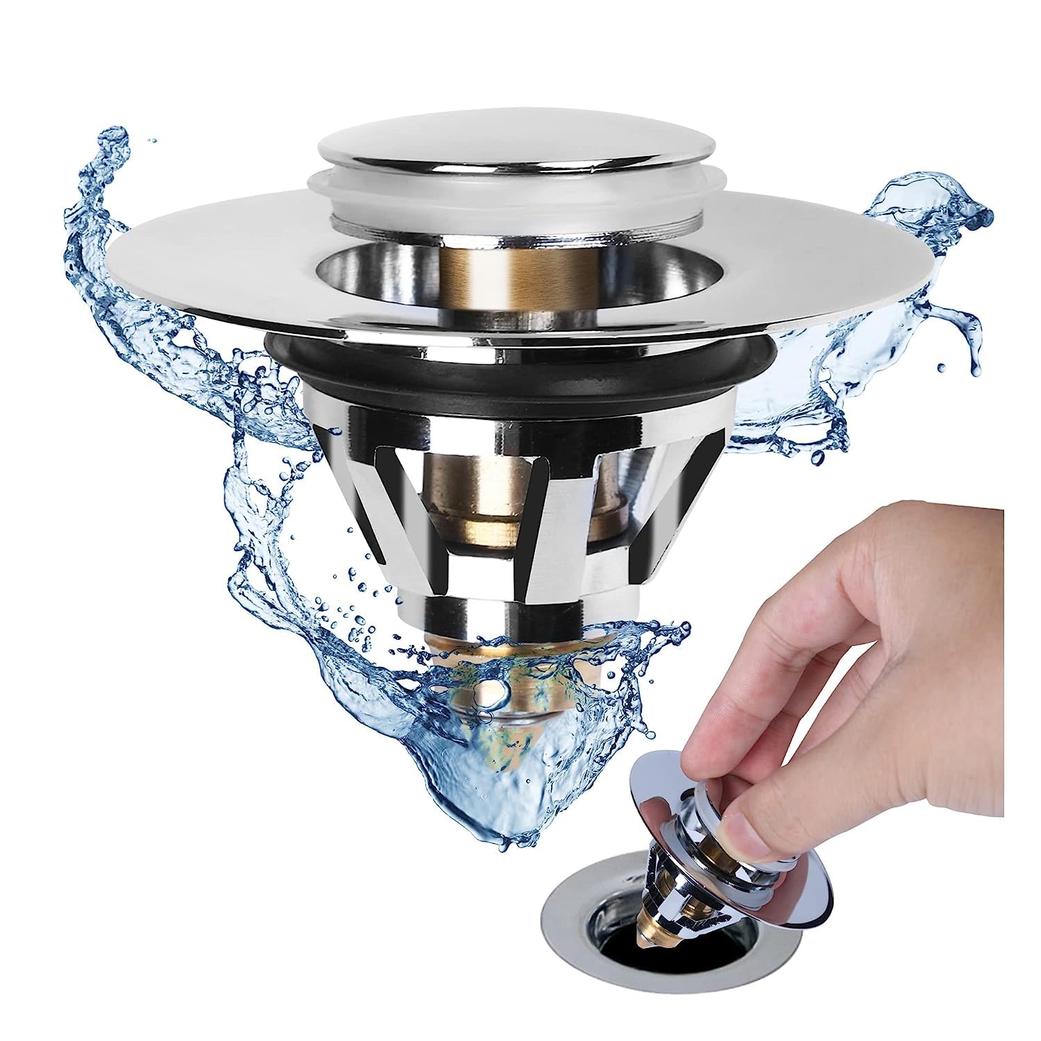 Prostuff.in Bathroom Sink Stopper Universal Basin Floor Drain Pop-Up Drain Filter Hair Catcher Shower Sink Strainer Plug Bathroom Accessories 1 Pcs (B0C9ZRM9NK) Amazon Price History, Amazon Price Tracker