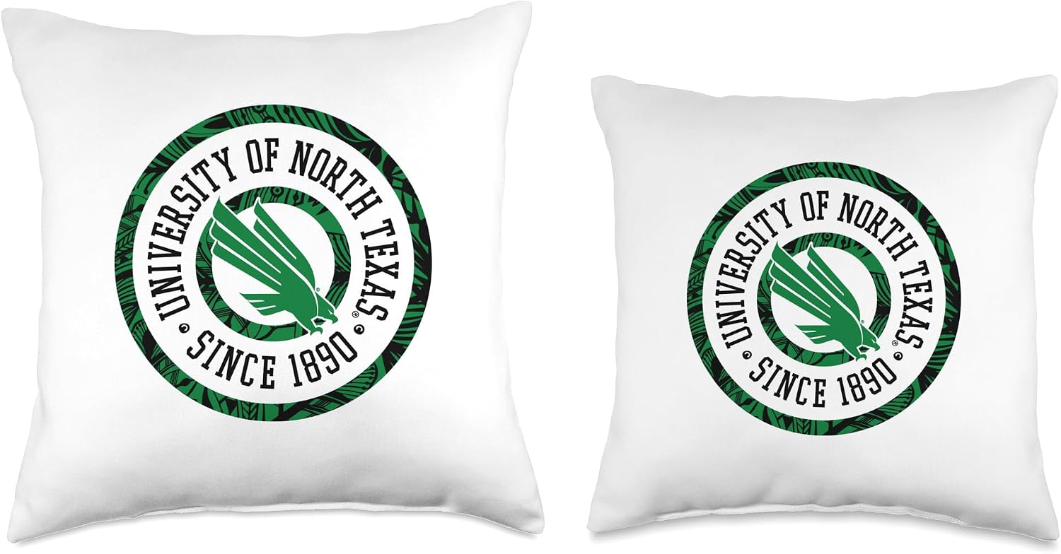North Texas Mean Green | NCAA University of Merch | 1709EL07 Throw Pillow