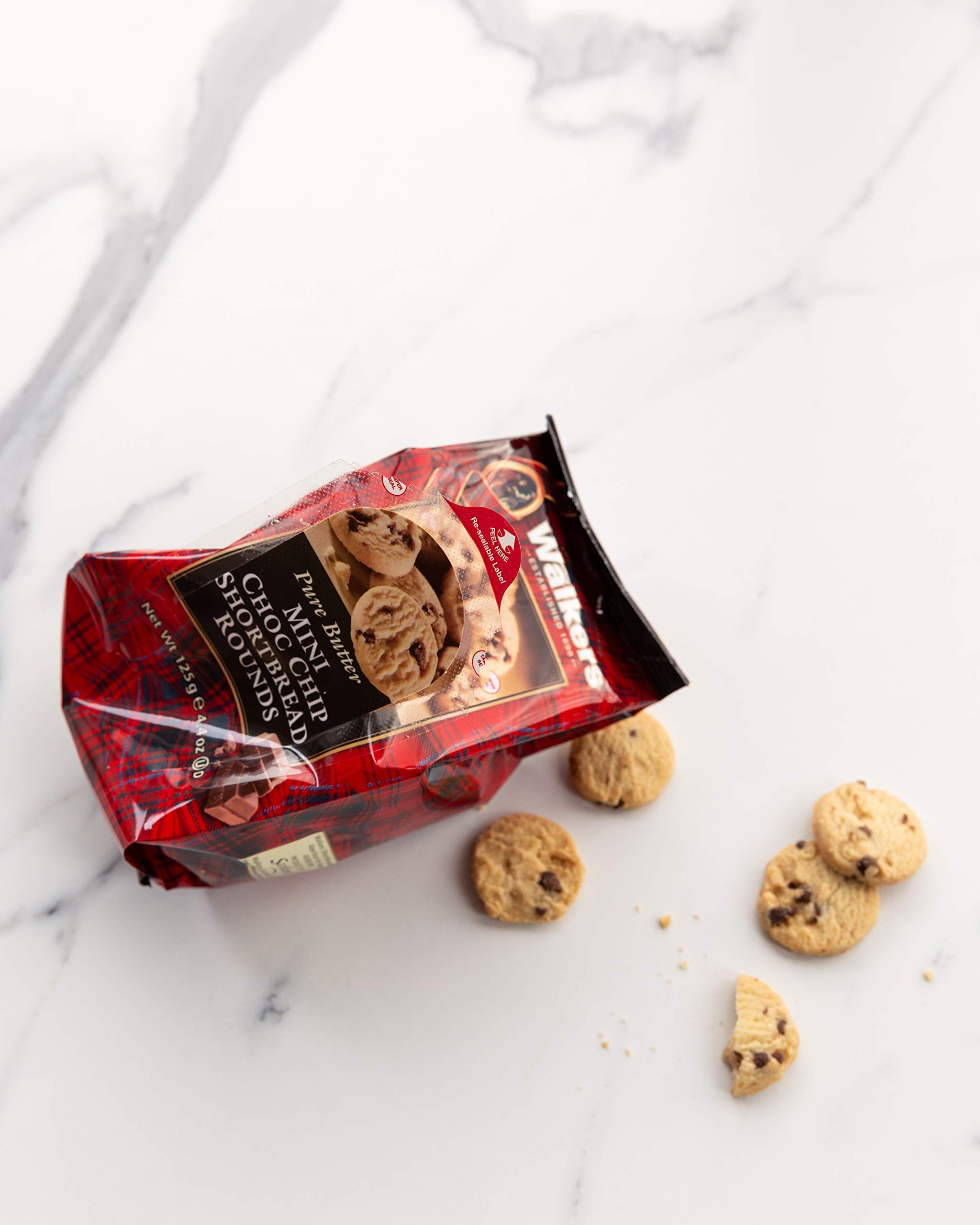 Walkers Shortbread Mini Chocolate Chip Cookies, Pure