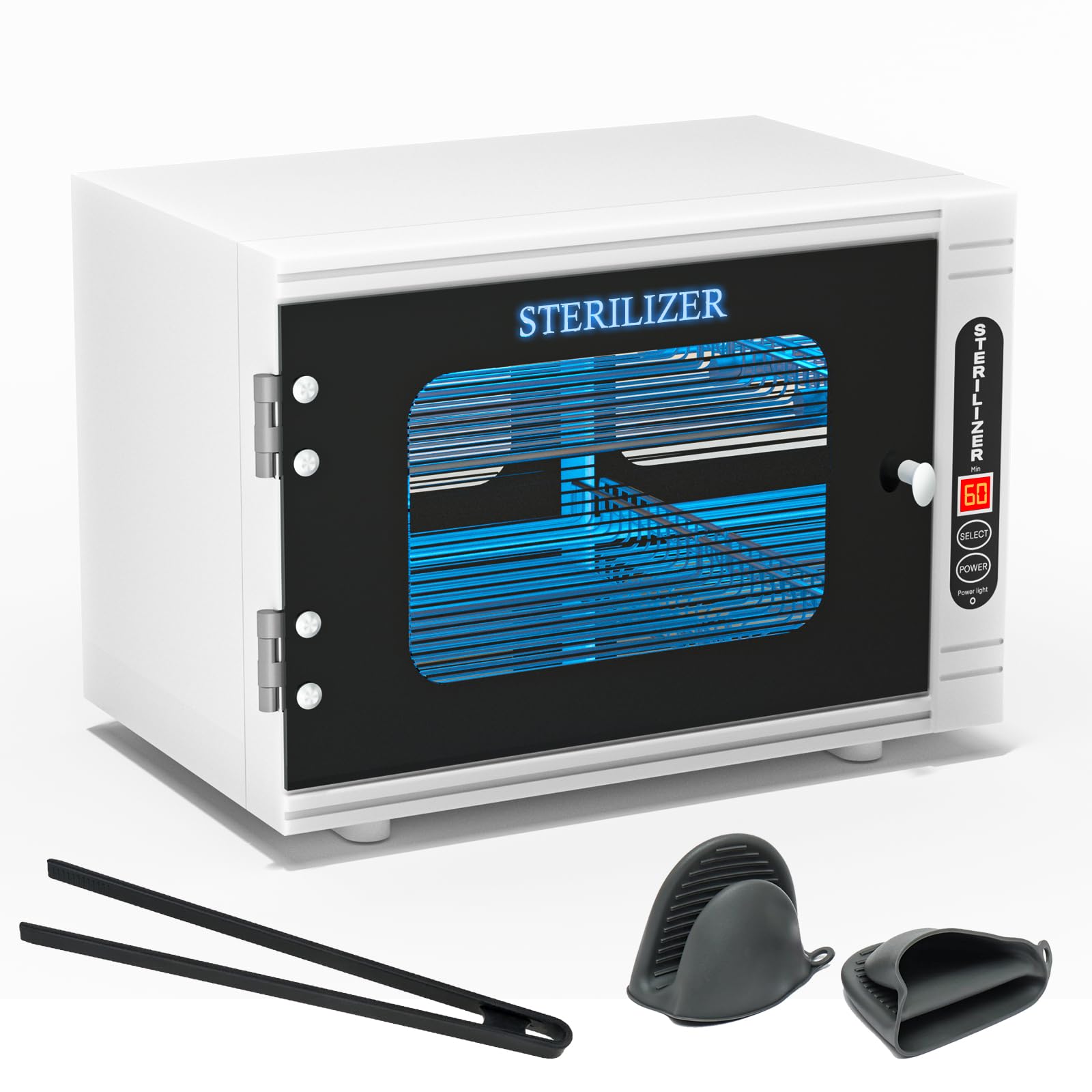 yofuly sterilizer for esthetician, 12l large sterilizer for nail tools, multi-functional nail cleaning box, large capacity cleaning cabinet for home use, barbers, beauty salons, and spas