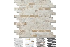 Yipscazo: Peel and Stick Stone Metal Tile Backsplash for any room