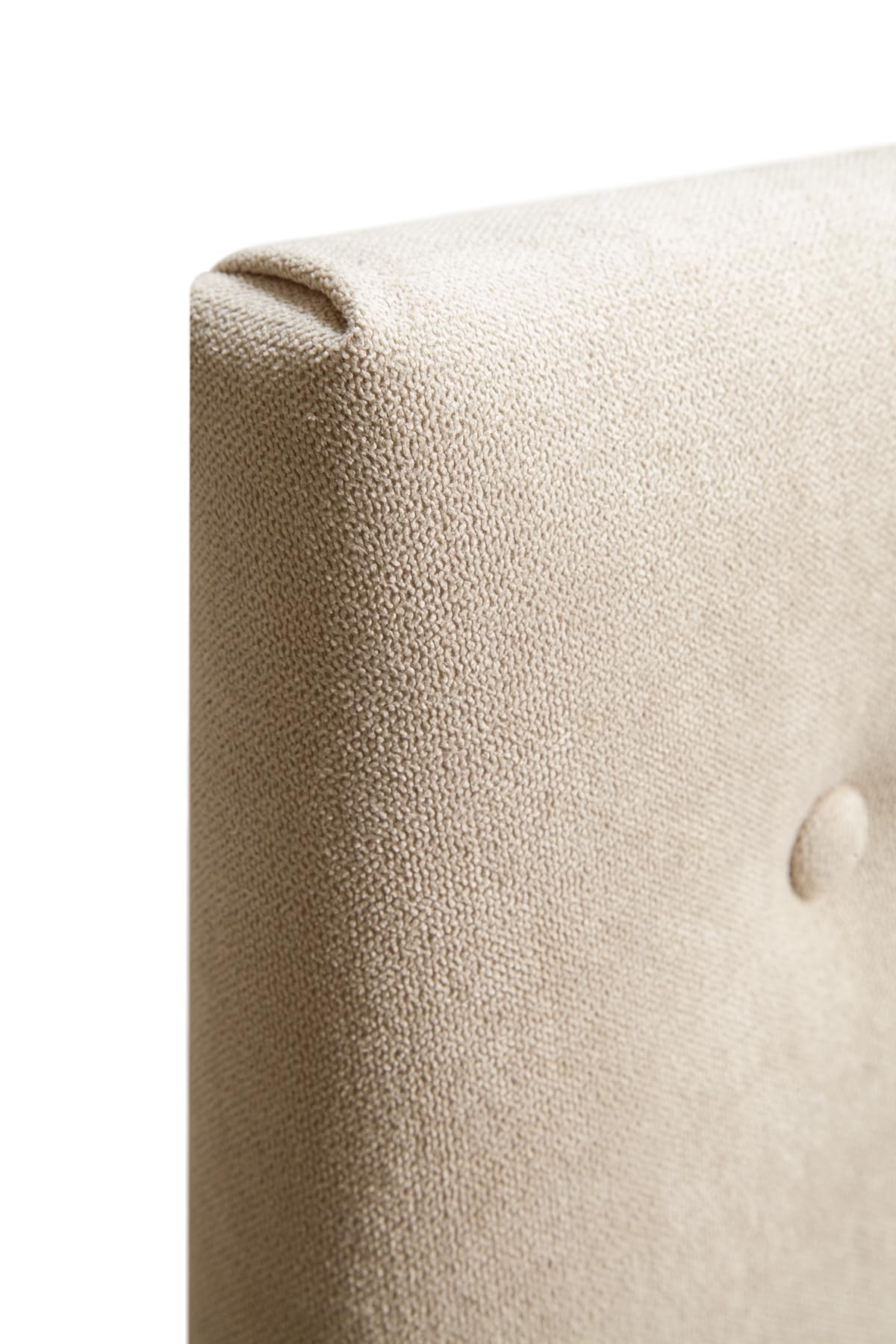 SUENOSZZZ-ESPECIALISTAS DEL DESCANSO Cabecero de Cama Helsinki con Patas nórdicas y tapizado en Tela para Camas de 105 (115 x 100 cm) Tela Beige