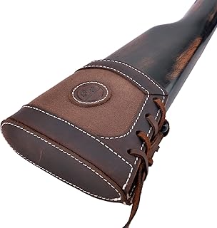 WAYNE'S DOG Leather Canvas Recoil Pad Extendable Stock Shotguns Rifles Slip On Buttstock Cover - WAYNE'S DOG
