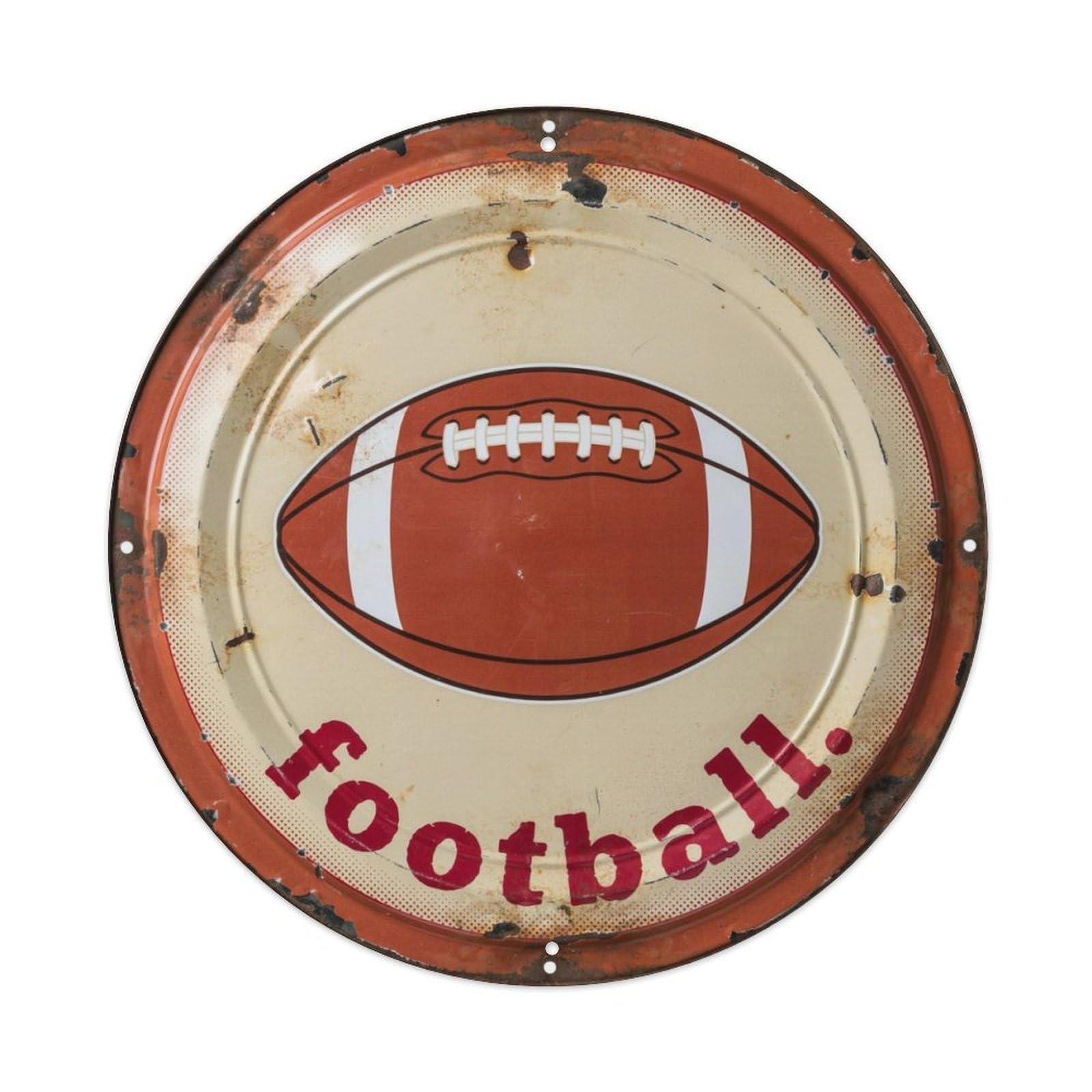 Football Metal Tin Sign Plaque