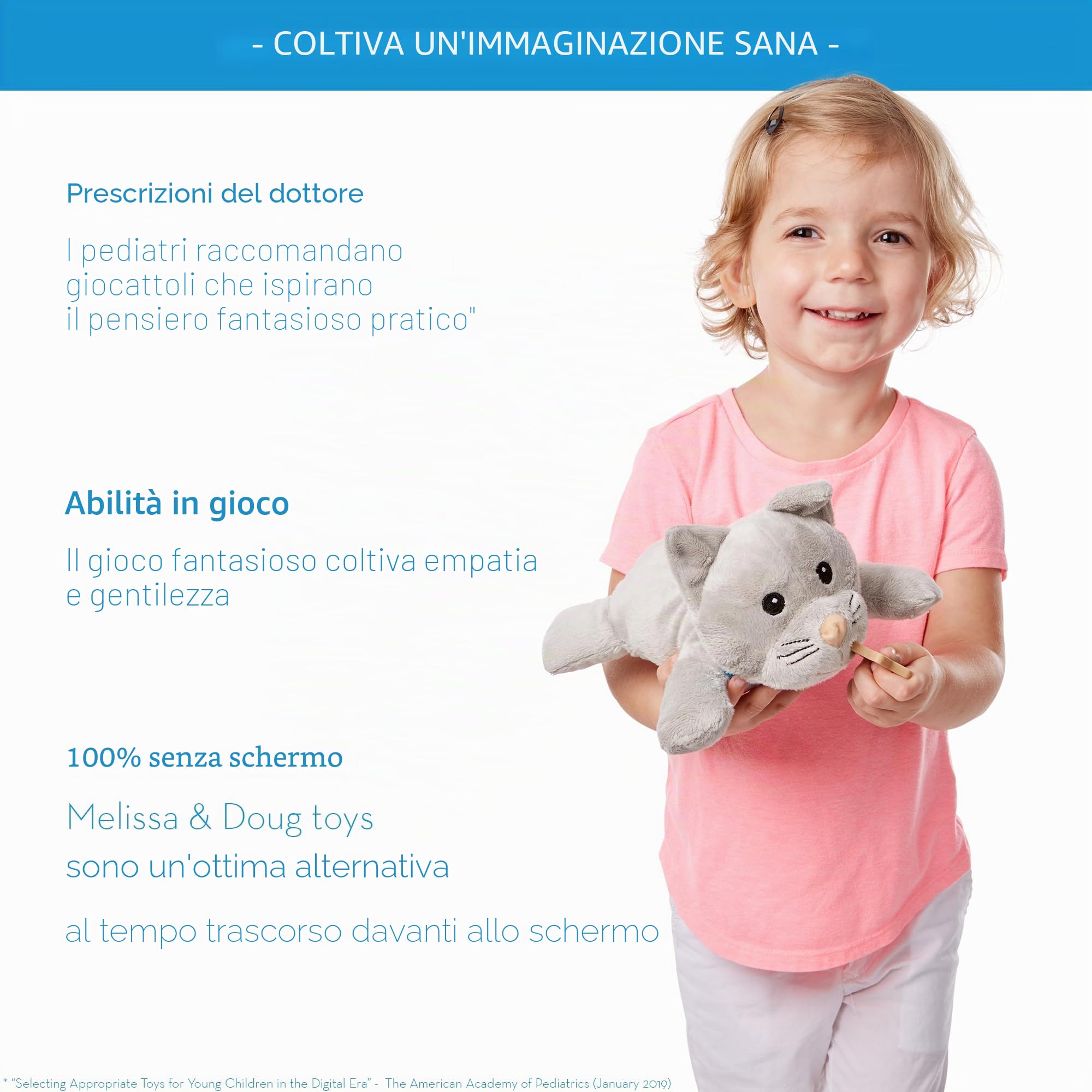 Melissa & Doug Set Per Piccoli Veterinari - Gioco da Veterinari con Attrezzi, Peluche Cane e Gatto, Gioco Educativo, Giochi di Imitazione Montessori per Bambino e Bambina, 3+ Anni