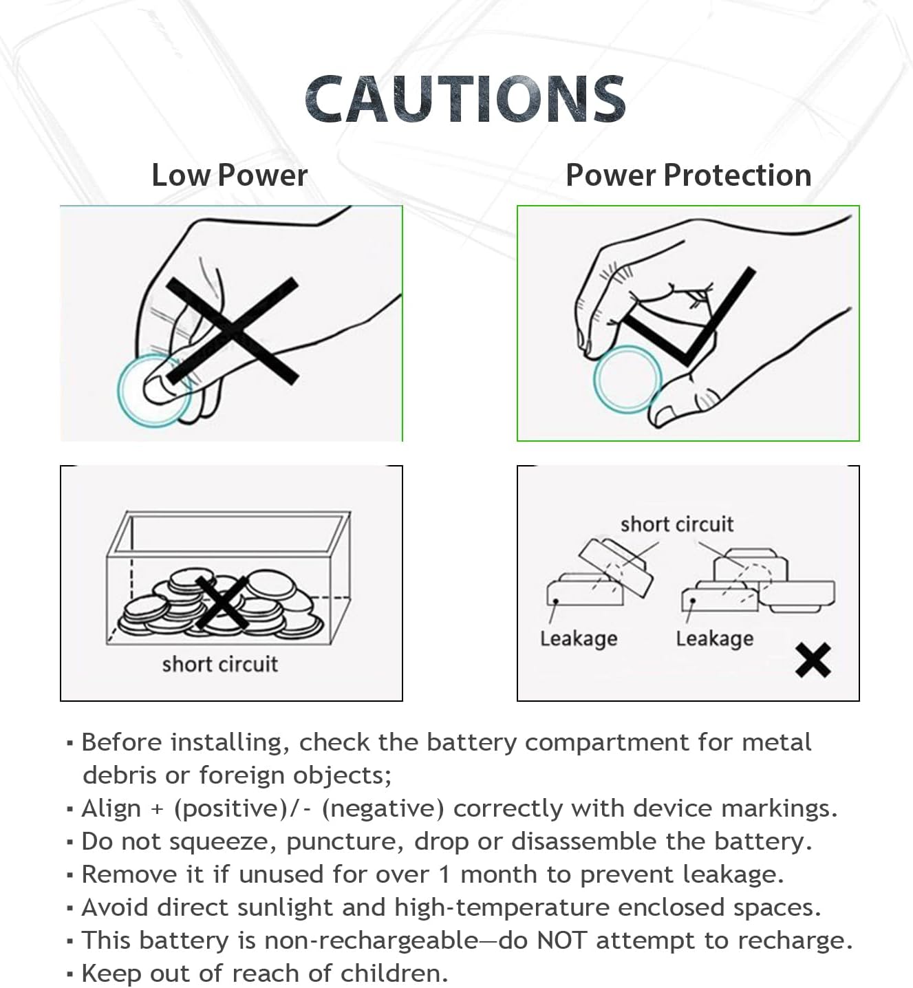 LiCB CR2032 3V Lithium Battery(10-pack)