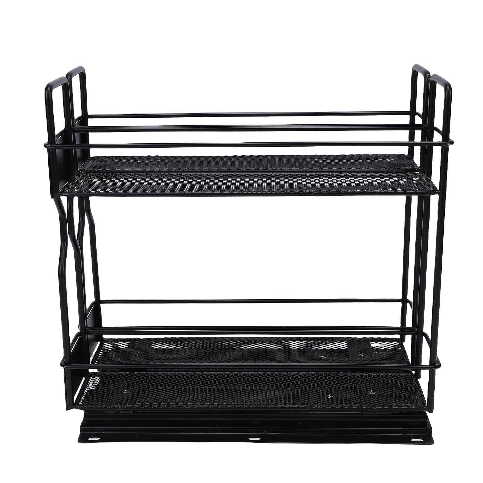 Rengue Organizador Deslizante para Condimentos, Almacenamiento de Condimentos Ajustable de Hierro, 10 X 10,6 X 5,1 Pulgadas para Uso en Despensa de Cocina