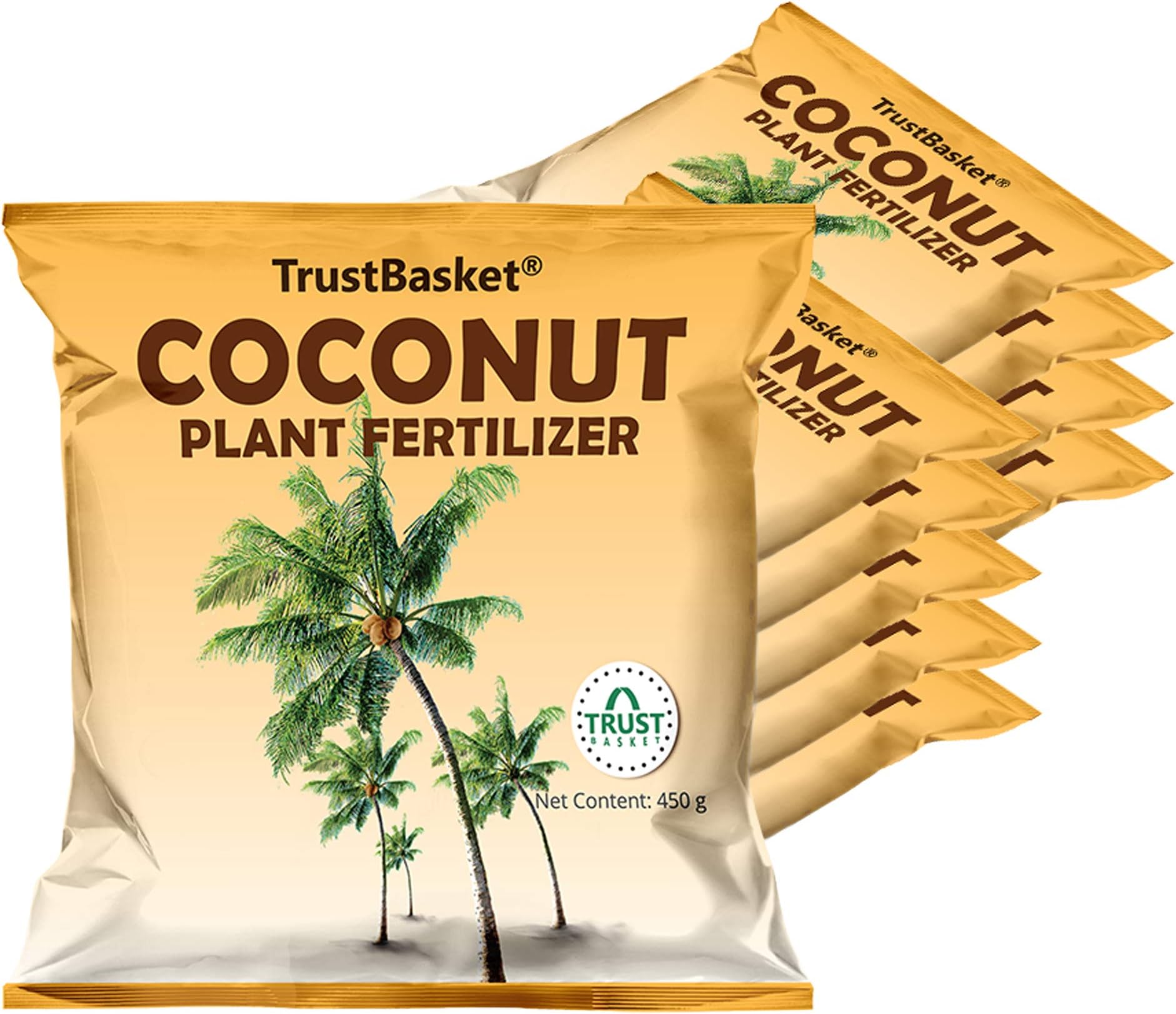 TrustBasket Coconut Plant Fertilizer (450 gm) - Set of 10