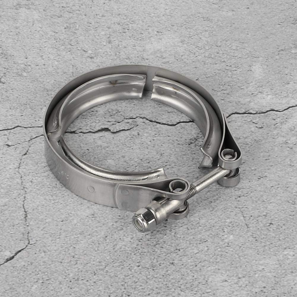 TOPINCN Collier de serrage Turbo, V-Band, Résistant à l'usure, Ajustement Facile, 2,5 Pouces