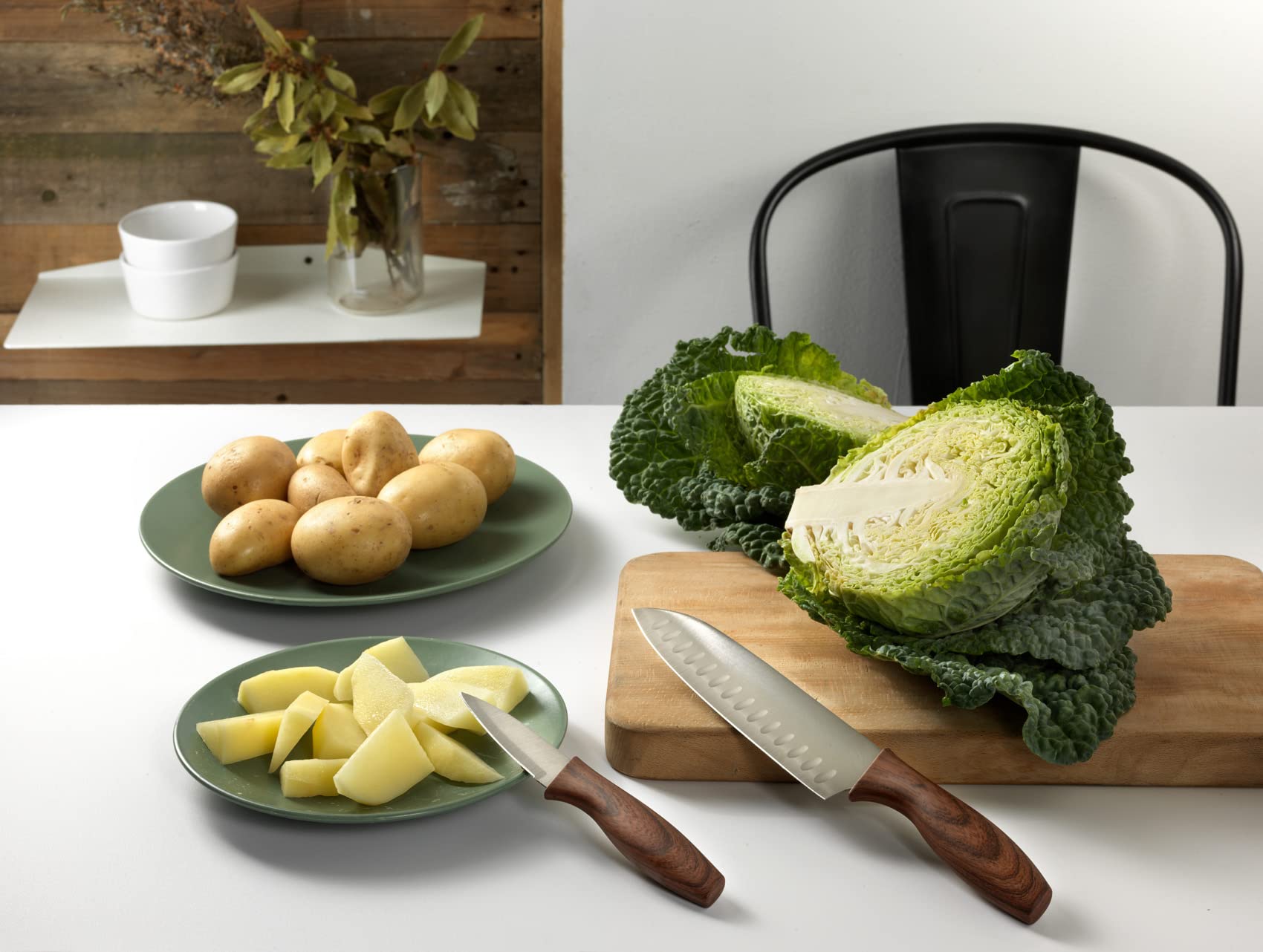 Mopita Smart, Set 4 Coltelli da cucina in acciaio inox, manico