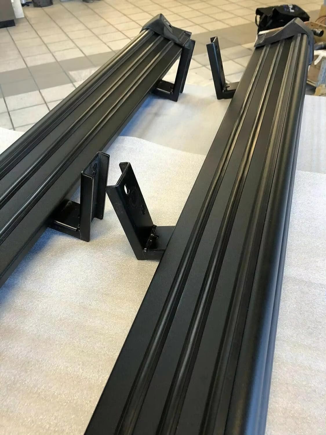 2 Stück, passend für W463 G-Klasse Trittbretter, Seitenstufen, Nerf Bar, schwarz, 2001–2018