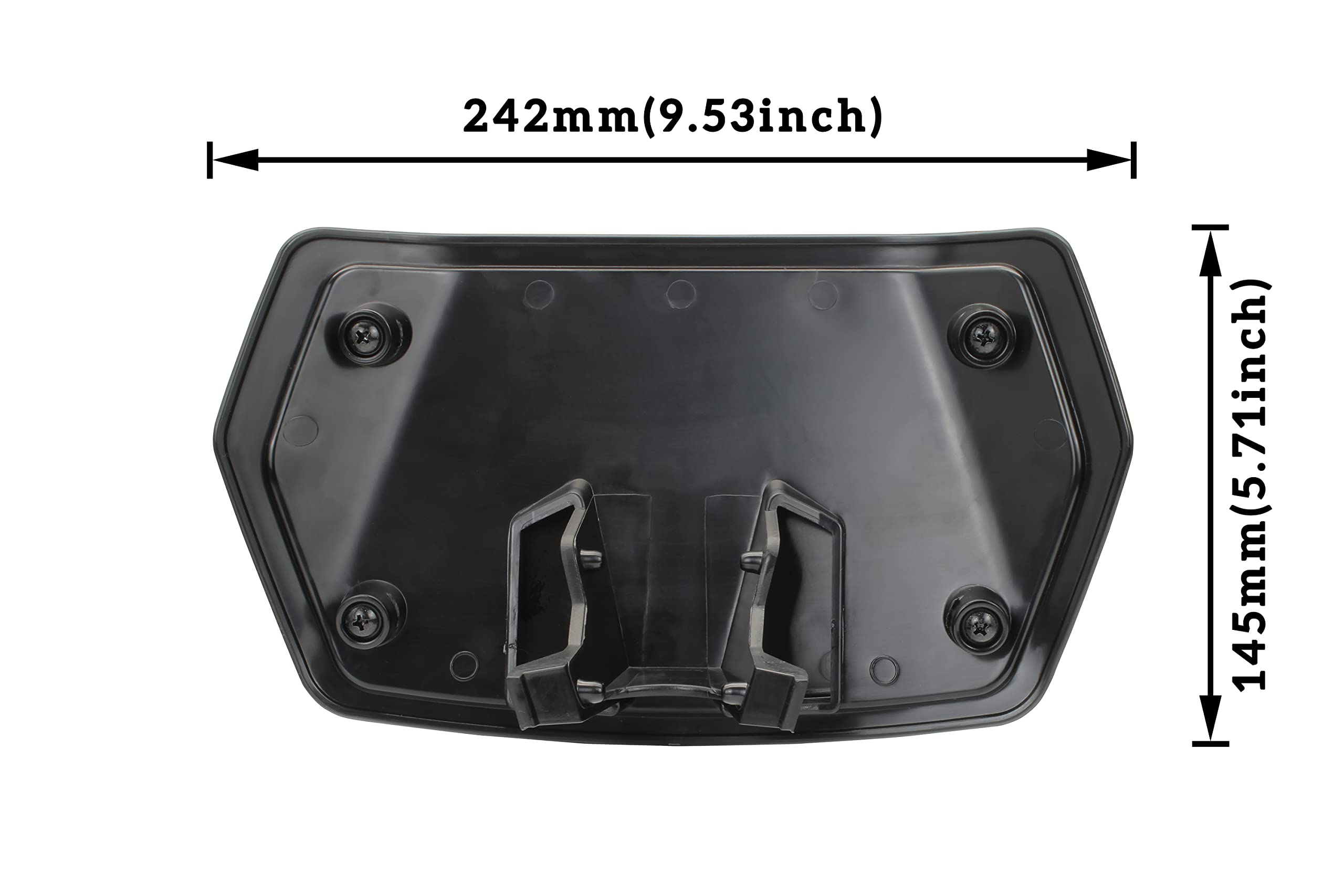SAUTVS Aileron de jauge en Plastique et Fibre de Carbone pour Tous Les modèles Can-Am Ryker (1 pièce, pièce de Rechange #219400818)