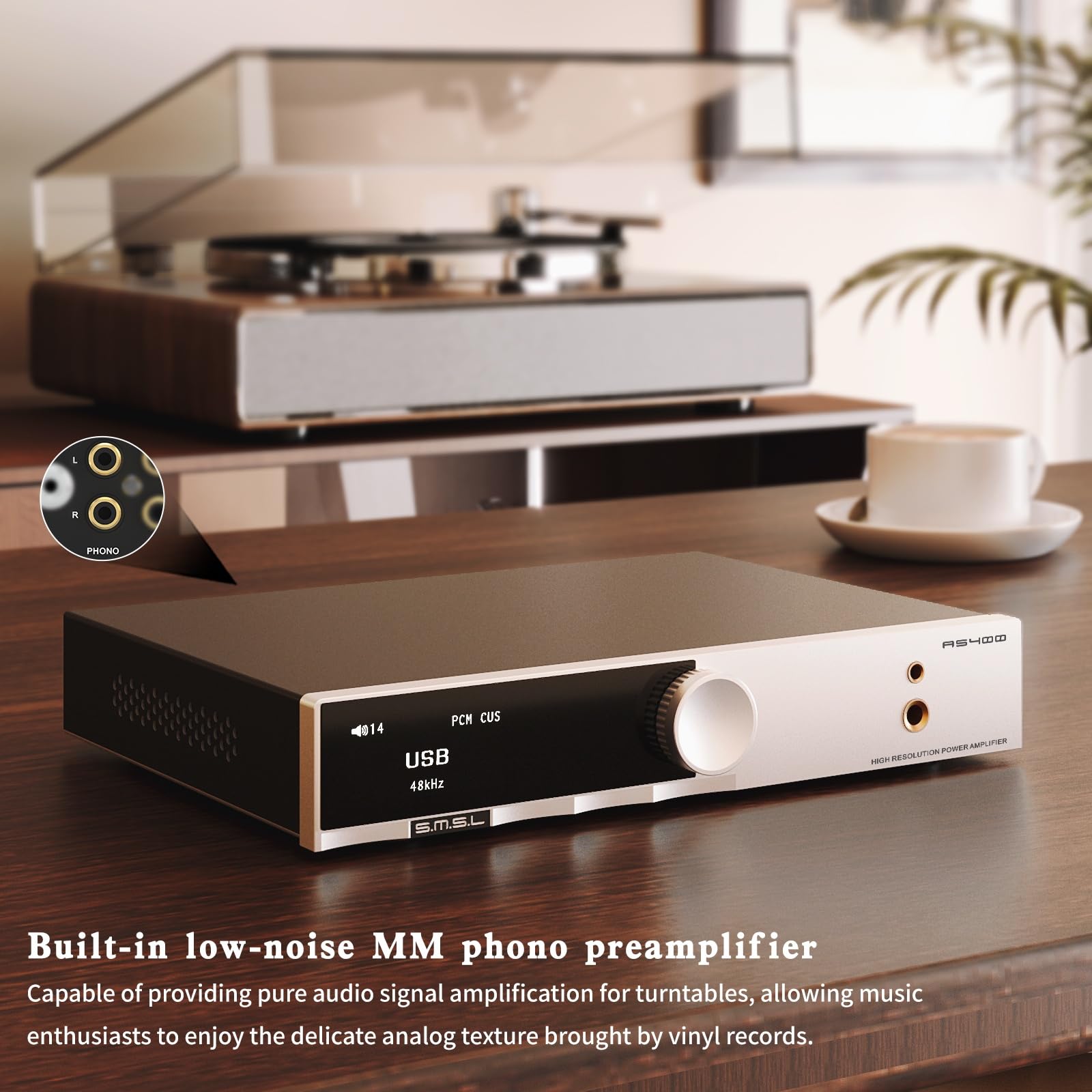Amazon.com: SMSL AS400 Power Amplifier DAC Headphone Amp 2.1