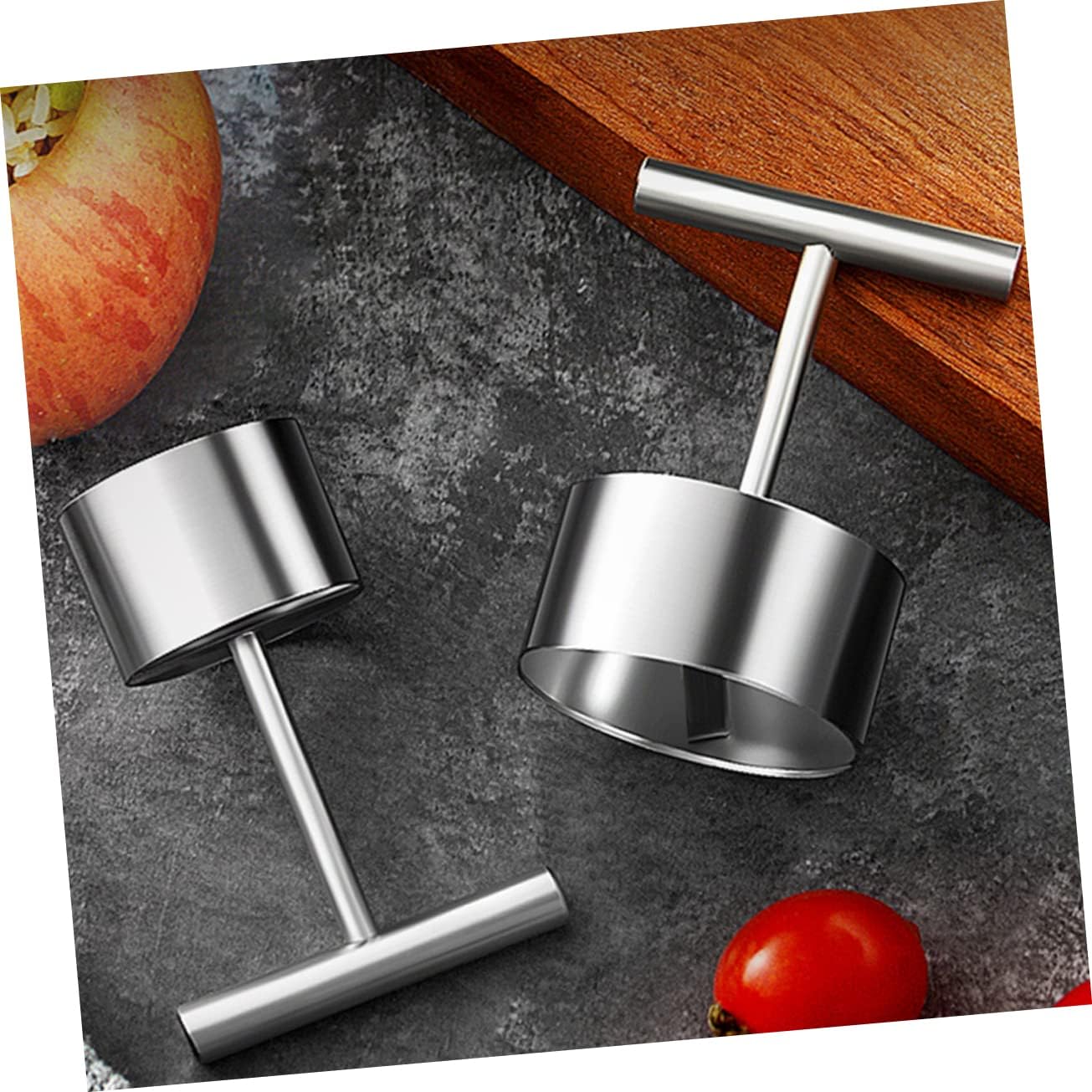4pcs Fruit Corer Tool Stainless Steel Core Remover for and Pears Easy Handheld Kitchen Gadget for Fruit and Vegetable Preparation for Baking and Cooking