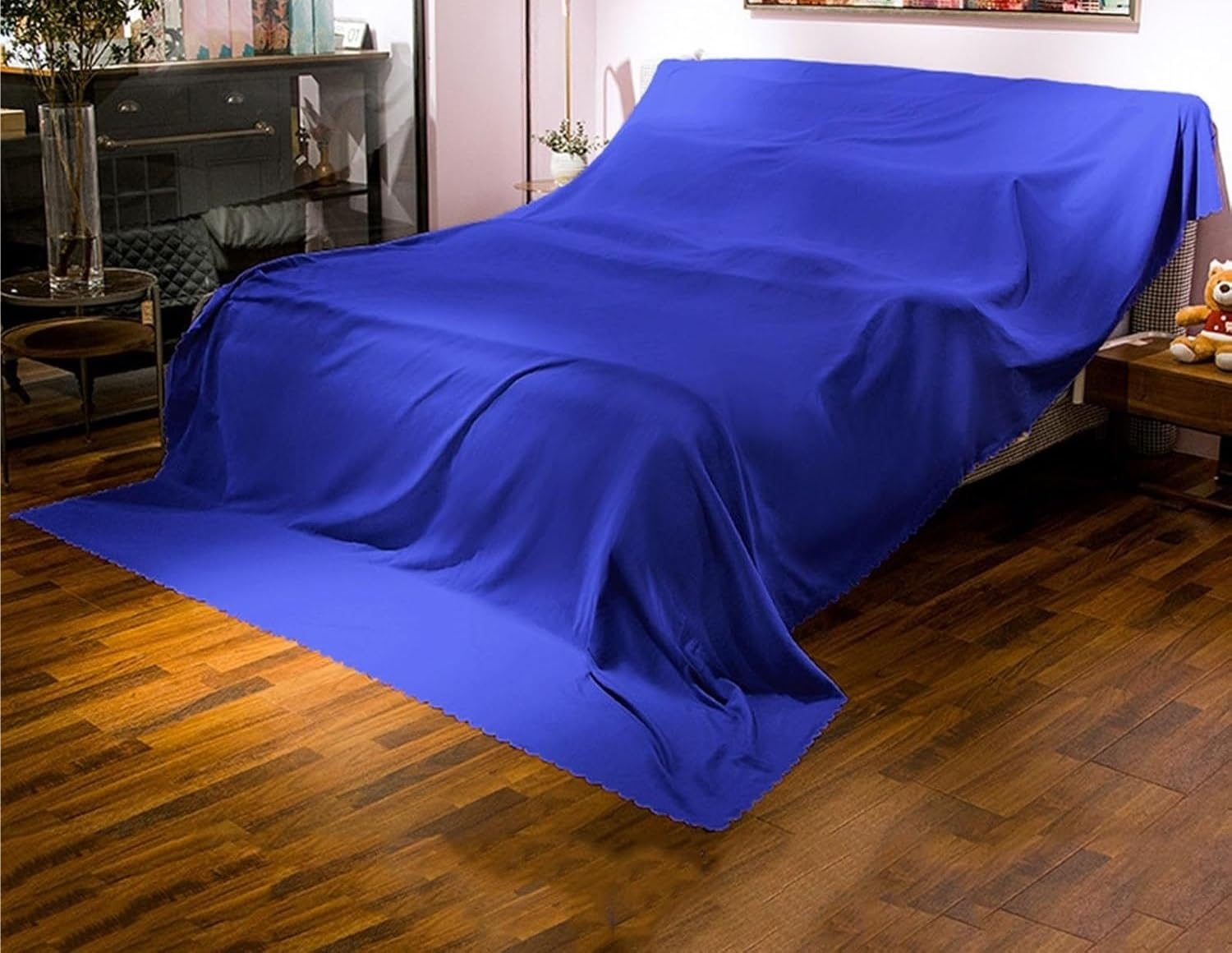 Suwooph Blue Furniture Dust Cover,Dust Proof Protector For Piano Sofa Bed Cabinets(,200X240cm)