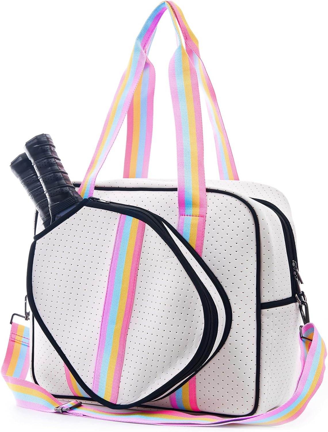 Cute Pickleball Bags for Women and Men,Pickle Ball Bag Tote for Women,Pickleball Sling Bag for Women