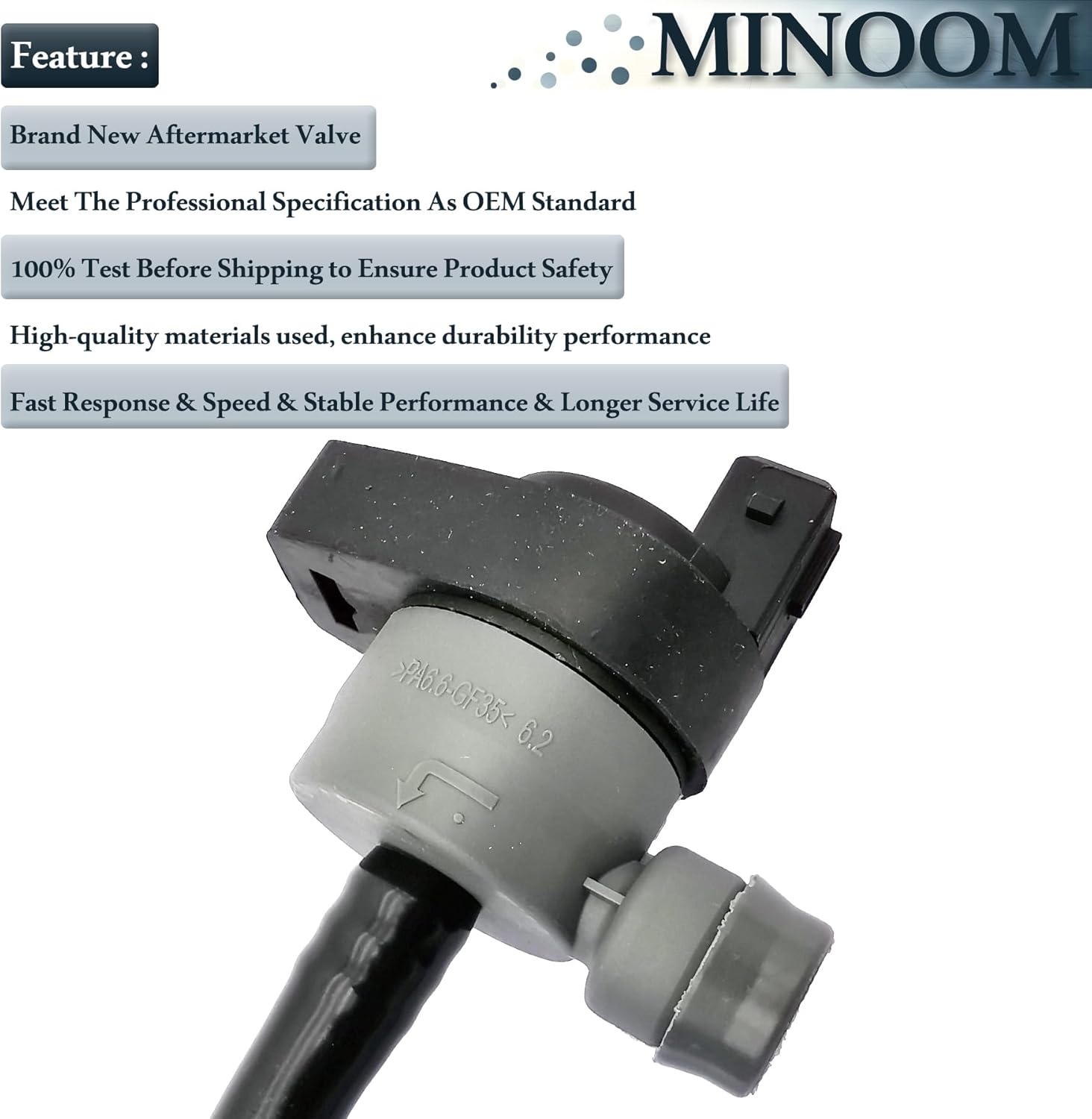 13907618652 Fuel Tank Vent Valve Vapor Canister Purge Solenoid Compaitble with B M W 1 SERIES M 135I 335I 335IS 335XI 535I 535XI 740I 740LI X6 Z4 Part No.#7619306丨7551262丨13907552771