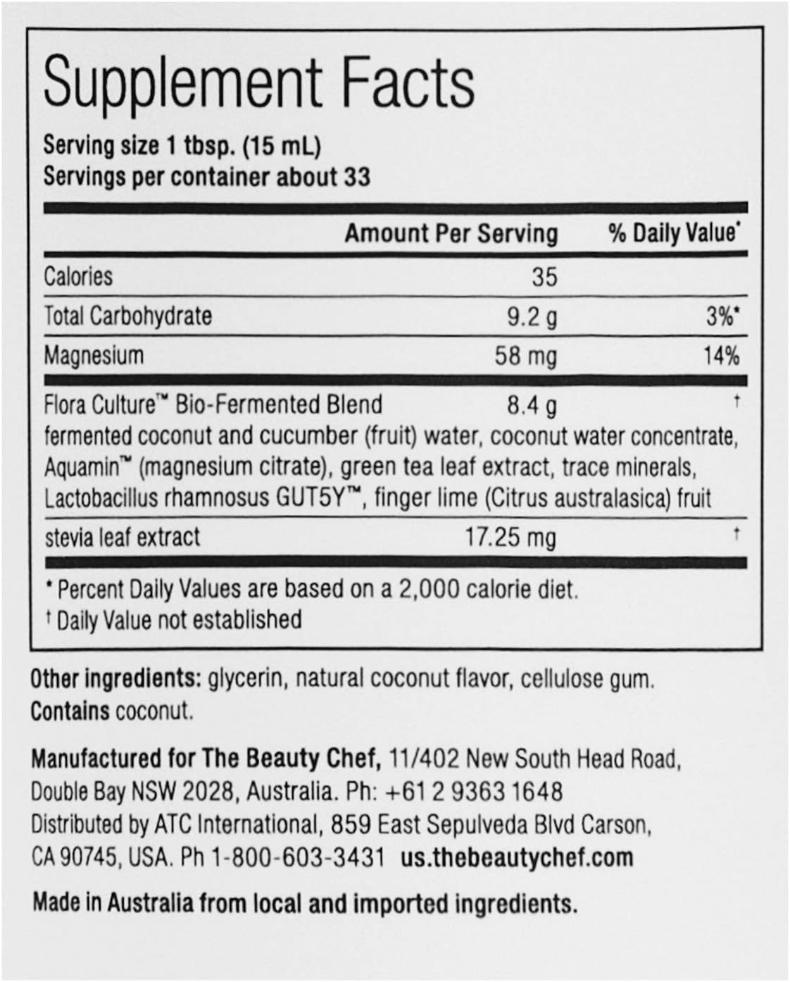 The Beauty Chef - Hydration Inner Beauty Boost | Clean, Vegan Inner Beauty Supplements (16.9 fl oz | 500 mL)