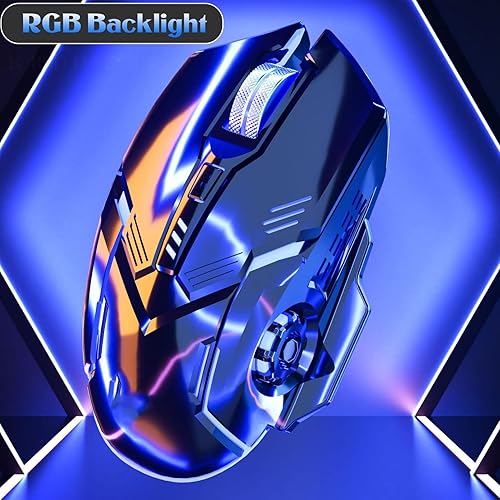 Miniatura 4 de Ratón para juegos con cable, mouse USB ergonómico 1200 1800 2400 3600 DPI, mouse silencioso con cable para computadora con retroiluminación RGB, 6