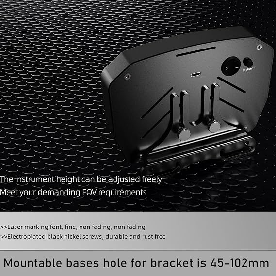 Benshuuk 5 inch Dashboard Touch Screen Gear Shifter for MOZA R3/R6/R9/R12; PC Multi-functional Instrument Speed Display For Logitech G29/G920/G923/RS50 Base Steering Wheel