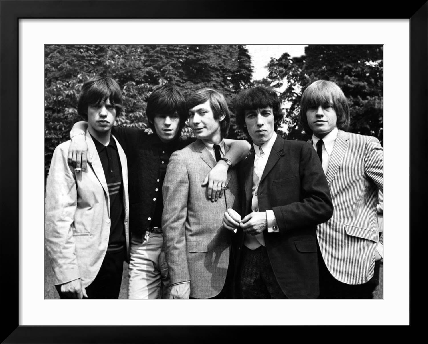 Amazon.com: ART.COM Wall Photo Rolling Stones, 1964 on Black Frame