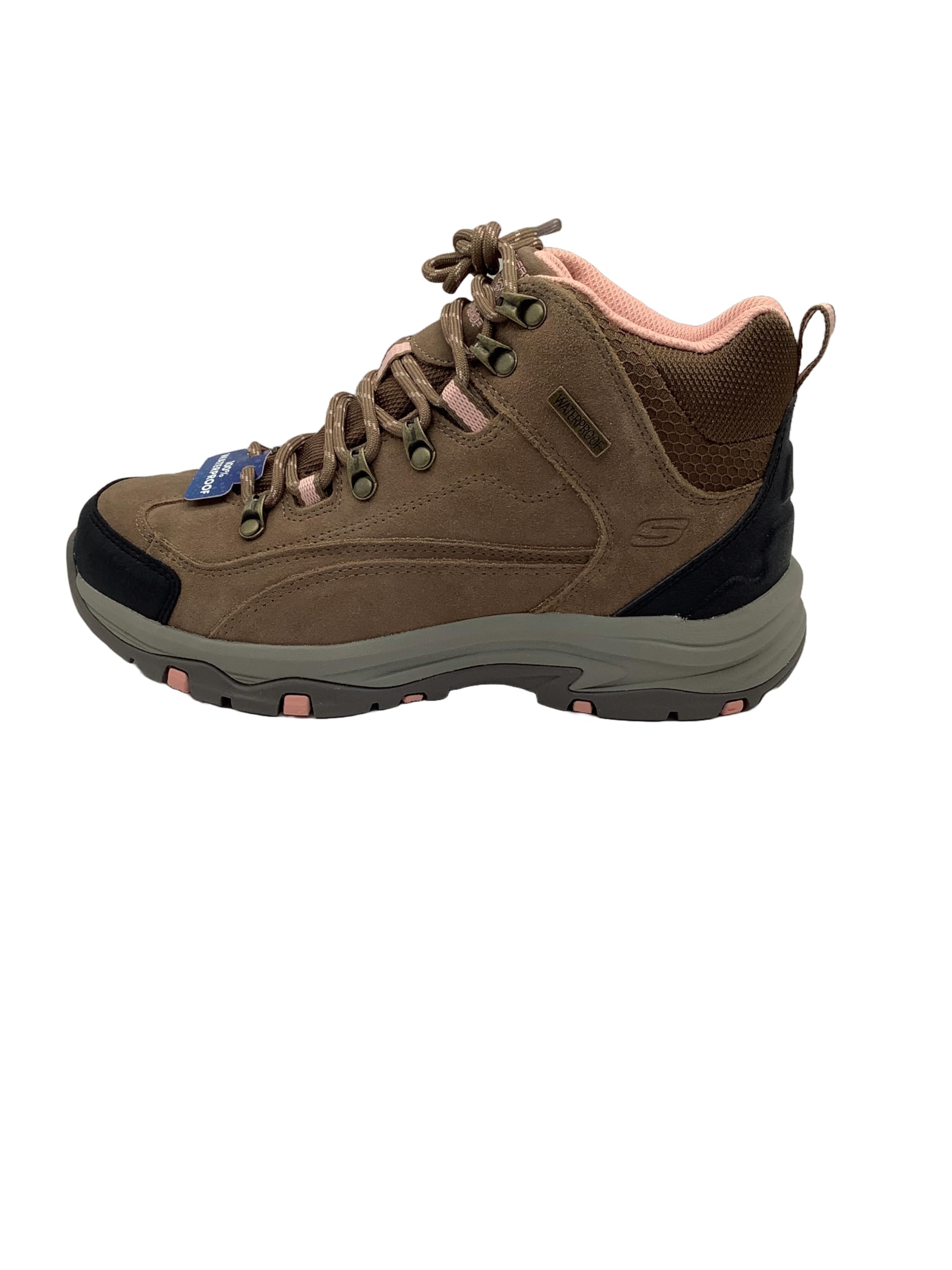 Skechers Women's Trego - Alpine Trail Hiking Shoes, Brown/Tan, 7.5 Wide