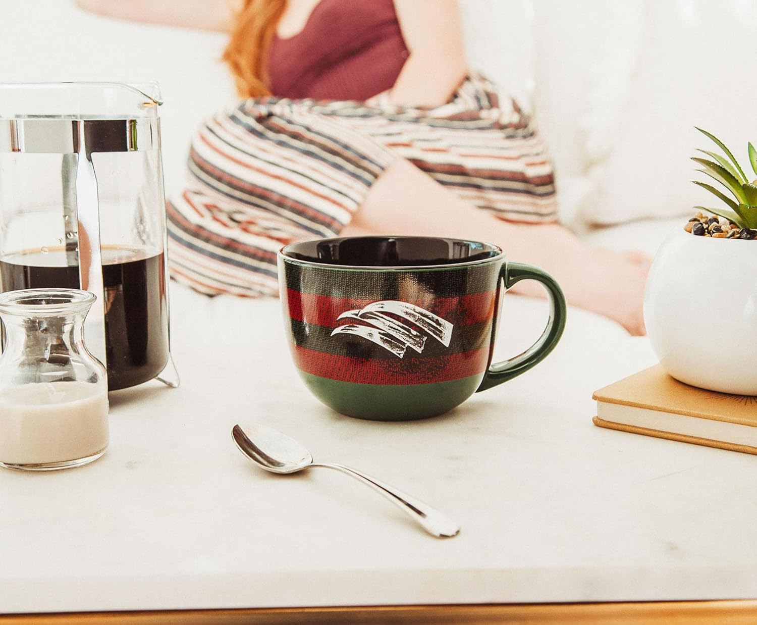 A Nightmare on Elm Street Freddy Krueger Sweater Claws Ceramic Soup Mug | 24-Ounce Bowl For Ice Cream, Cereal, Oatmeal | Large Coffee Cup For Espresso, Caffeine | Horror Movie Gifts and Collectibles - Image 5