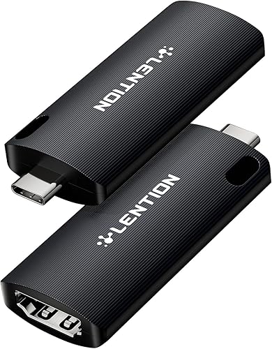 LENTION Tarjeta de captura de video 4K HDMI a USB C para juegos/transmisión en vivo/videoconferencia, compatible con