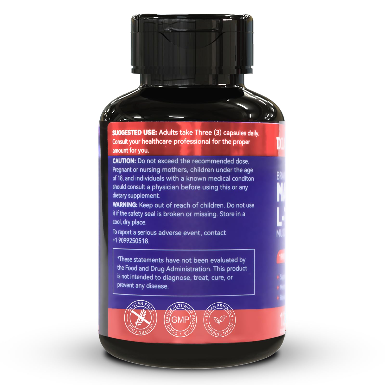 Magnesium L-Threonine, High Absorption Magnesium Supplement,90 Capsules — Amazon image 6