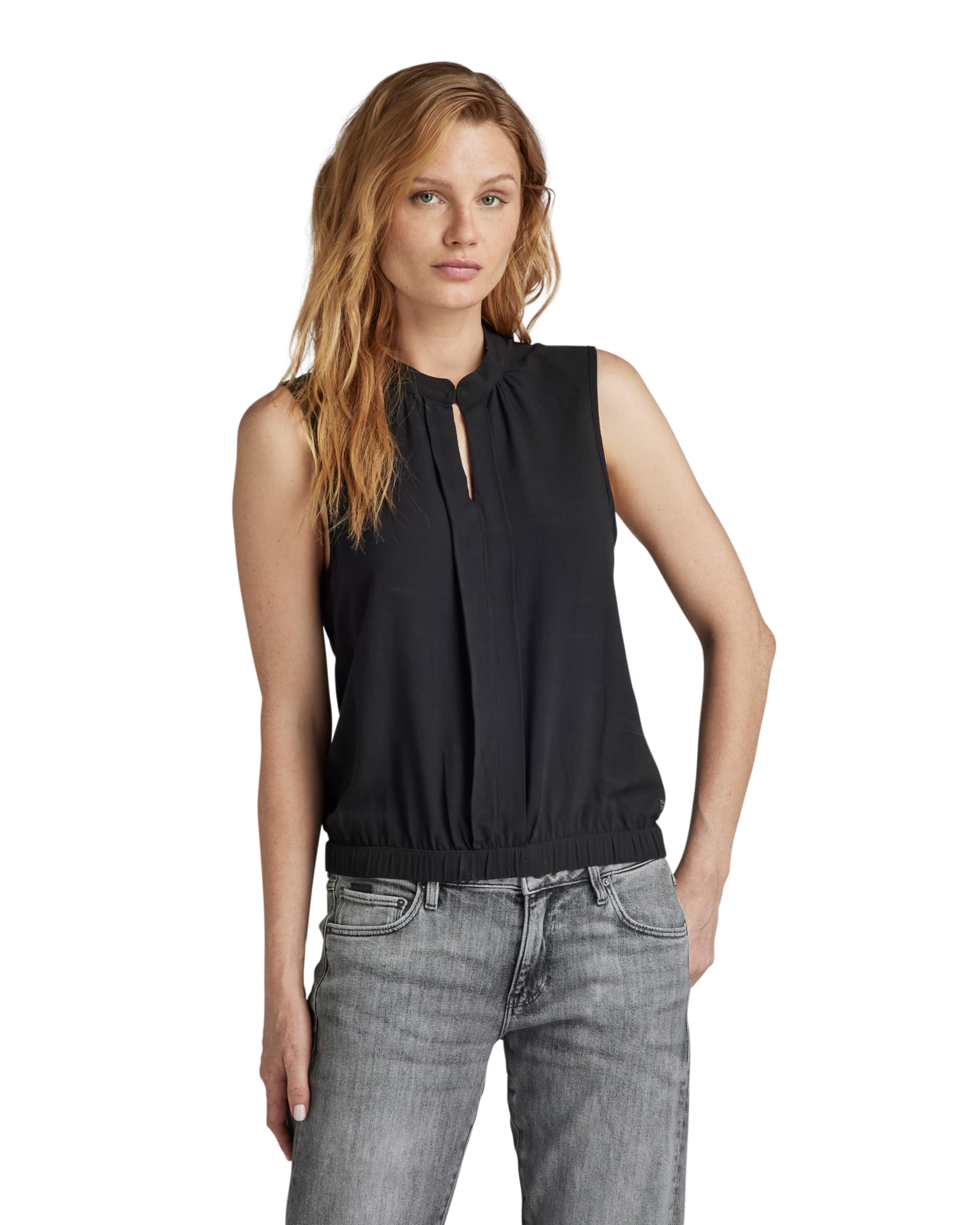 G-STAR Damen Stand Up Collar Top