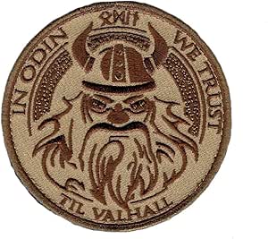 Viking In Odin We Trust Till Valhalla Norse Morale Patch For - Foto 5