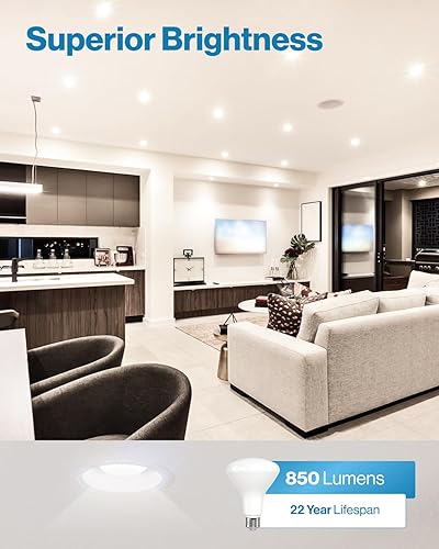 Miniatura 2 de Sunco - Paquete de 24 bombillas LED BR30, luces de inundación para interiores, 850 LM, equivalente a 11 W, 65 W, 2700 K blanco suave, base E26,
