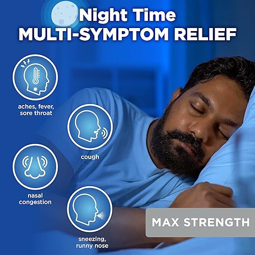 Miniatura 9 de Tienda Basic Care Alivio de la gripe y el resfriado severo con sabor a miel, medicina líquida, 12 onzas líquidas (paquete de 1)