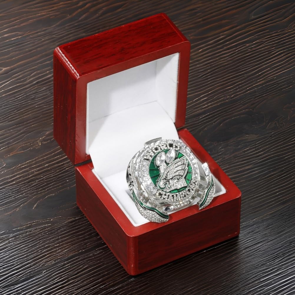 Anillo de Campeonato Eagles 2025 59° Super Bowl Champion Ring, Coleccionable de fútbol Americano