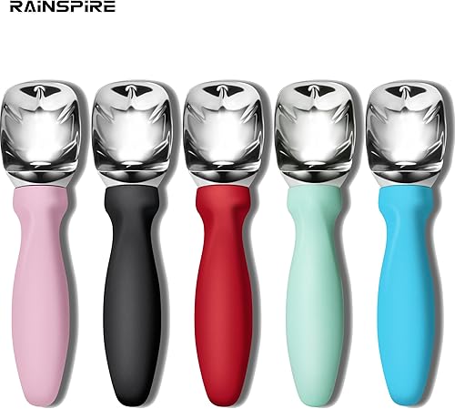 Miniatura 7 de Rainspire Cuchara de helado de acero inoxidable con mango cómodo, cuchara para helado resistente, pala para helado, ideal para cucharas de helado