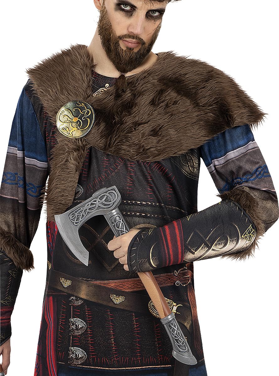 Funidelia | Assassin's Creed Valhalla Axt für Herren und Damen Games, Assassin's Creed - Zubehör für Erwachsene, Zubehör für Kostüm - Braun