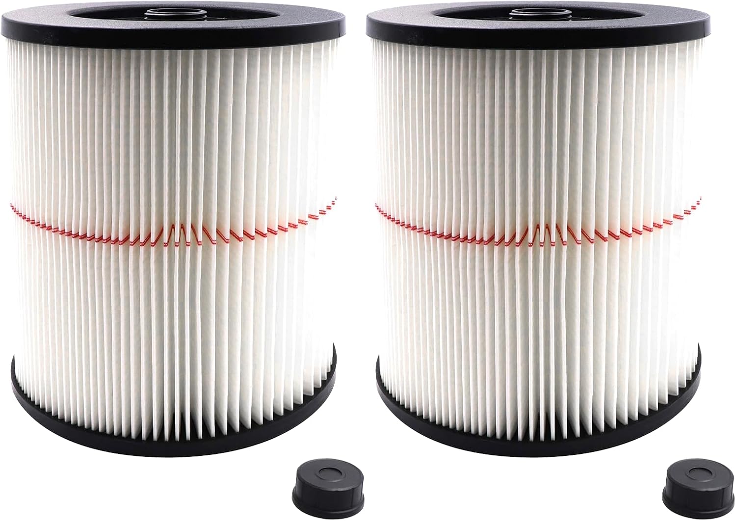 Netezza 17816 filter for craftsman shop vac 17816 9-17816, 17816 vacuum filter fit 5 Gallon and Larger Vacuum Cleaner, 2pack