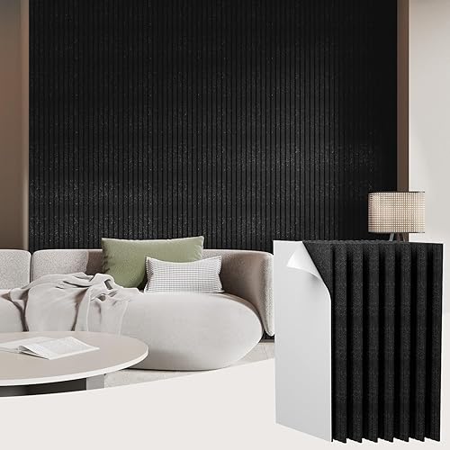 Paneles de pared acústicos grandes a prueba de sonido para paredes/paneles de pared autoadhesivos gruesos insonorizados que absorben para