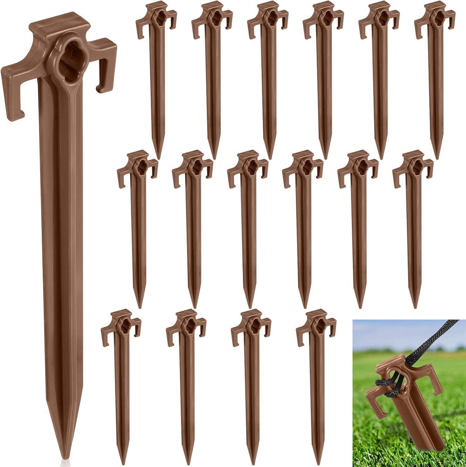 10 Inch Inflatable Plastic Stakes Replacement Yard Stakes