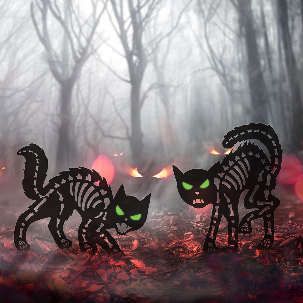 black cat Halloween decor product
