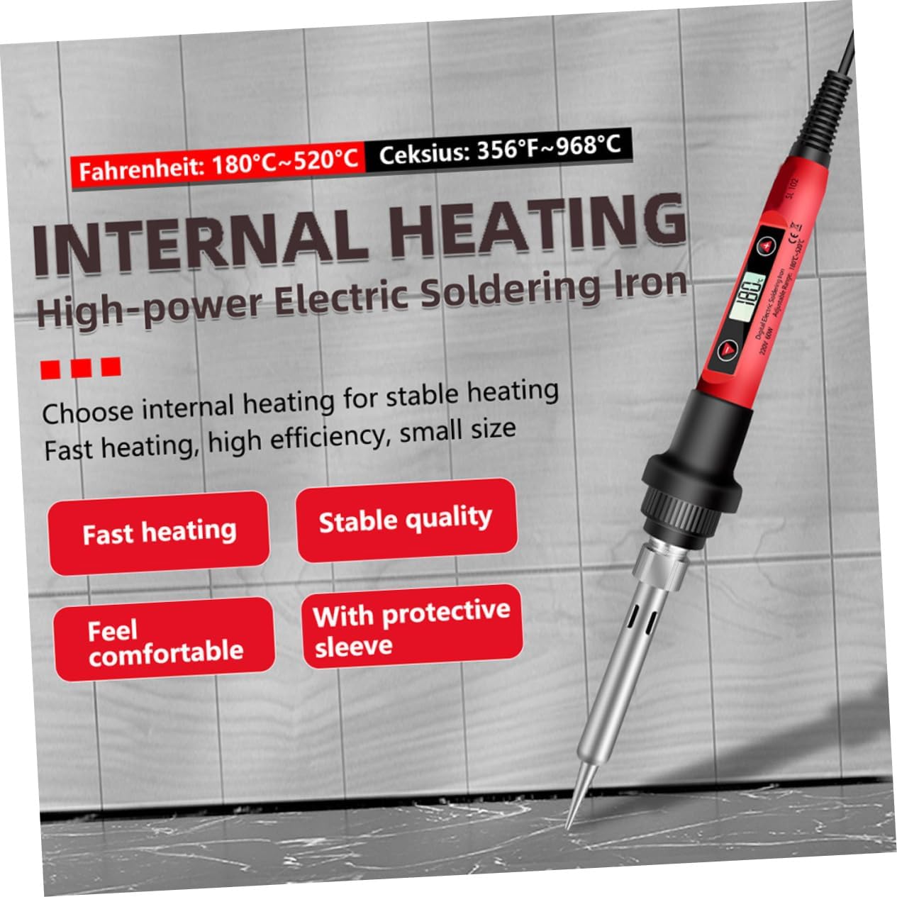 Uonlytech Temperature Soldering Iron Kit with Multimeter Set Electric Soldering Tool Kit for Electronics Repair DIY Projects Jewelry Welding with Iron Tips and Canvas Storage Bag US Plug Acv