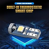 Vista 3 de Paquete de 20 luces LED T5 para tablero de automóvil, 3030-3SMD reemplazo de bombilla con enchufe de bloqueo giratorio, bombilla LED para panel